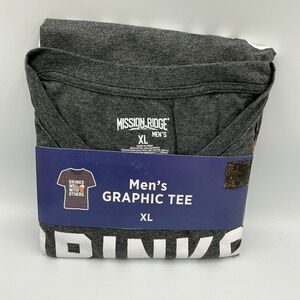 Mission Ridge Men's TShirt "DRINKS WELL WITH OTHERS" Size XL Gray Beer Funny Bar